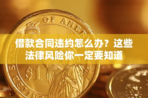 济南借款合同违约怎么办？这些法律风险你一定要知道