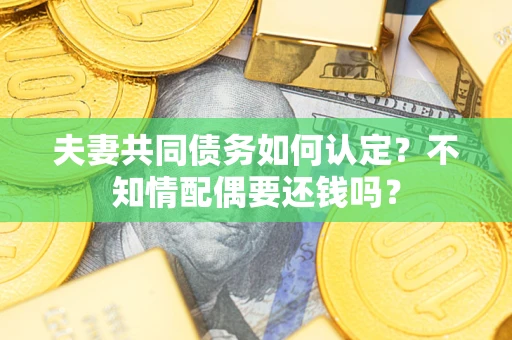 济南夫妻共同债务如何认定？不知情配偶要还钱吗？