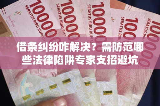 济南借条纠纷咋解决？需防范哪些法律陷阱专家支招避坑