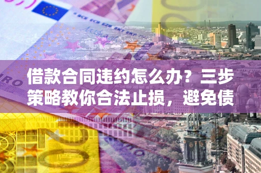 济南借款合同违约怎么办？三步策略教你合法止损，避免债务危机升级